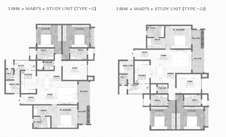 Brigade Insignia 3bhk+study -unit-type- G,G1 (1)