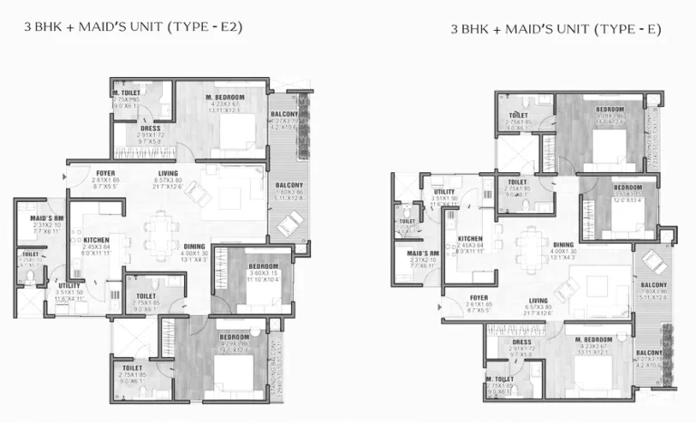 Brigade Insignia3bhk-unit-E2,E