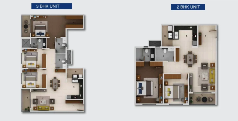 Adarsh Crest Main 2 and 3 BHK