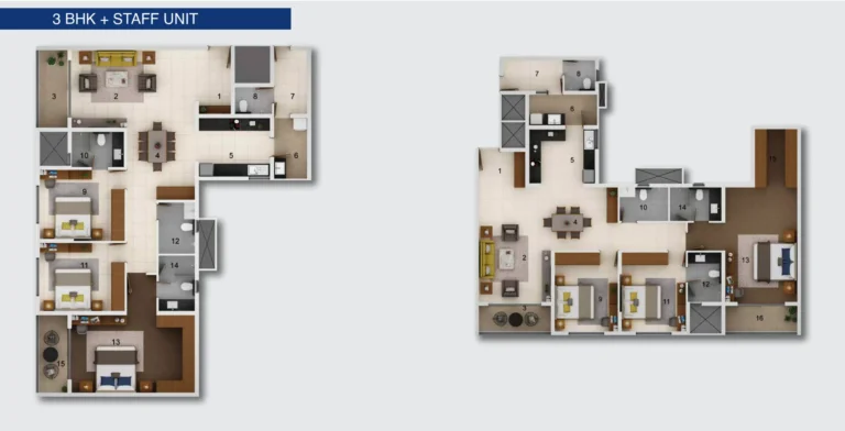 Adarsh Crest Main 3BHK+Staff Unit