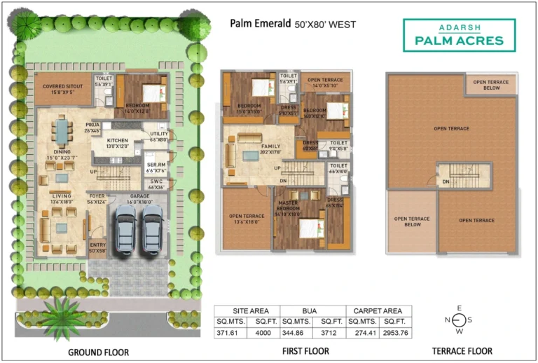 Adarsh plam Acres Floor Plan