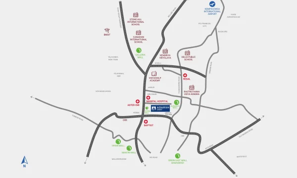 Adarsh Crest Location