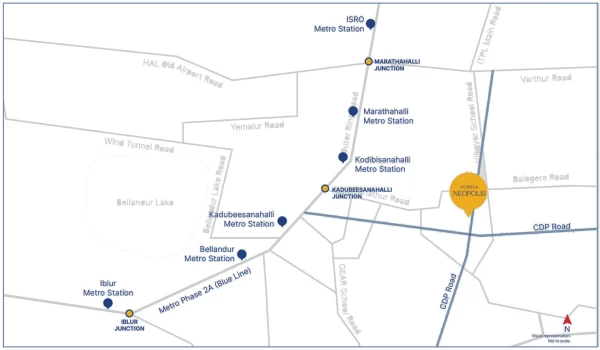 SOBHA Neopolis – Location Map SOBHA Neopolis - Location Map